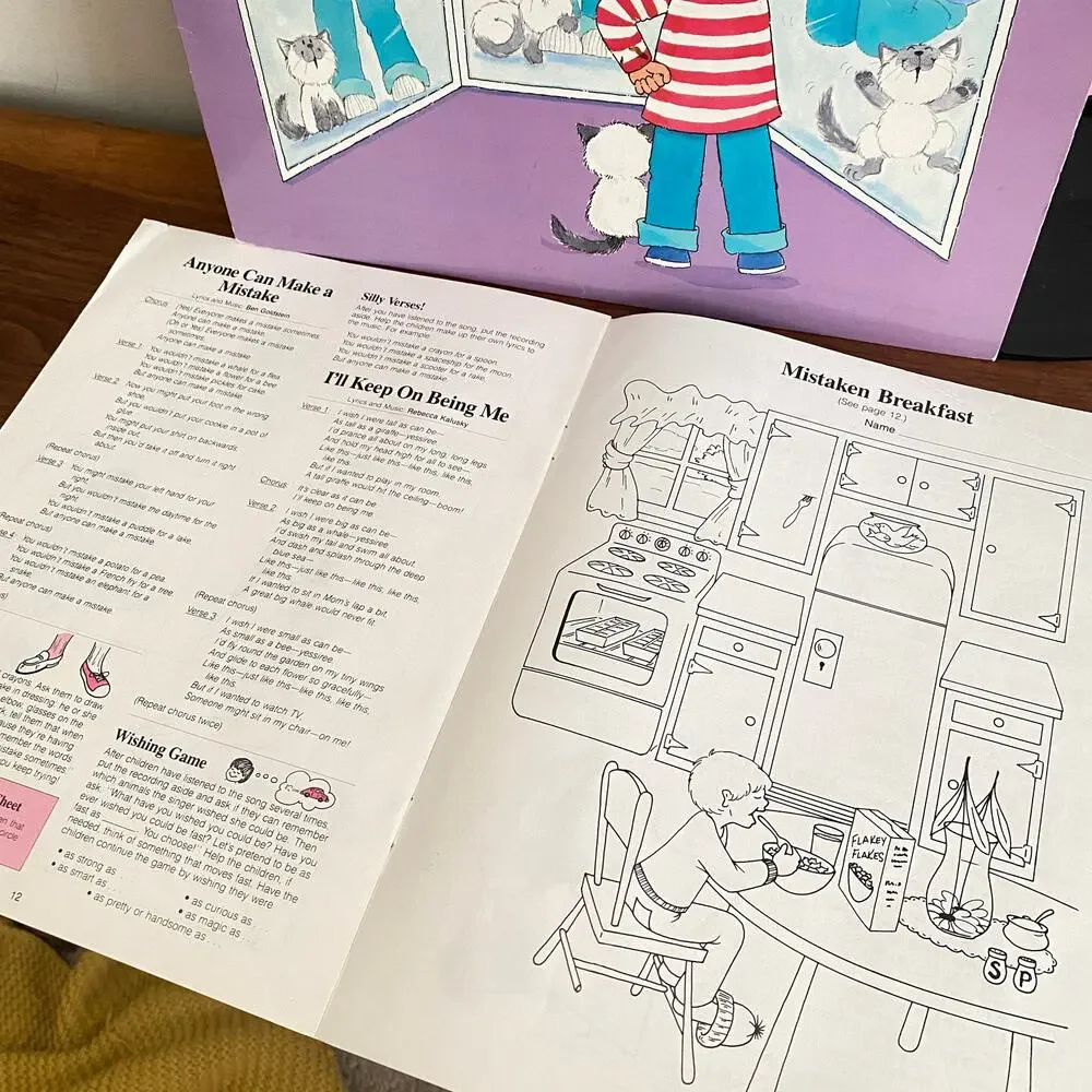 Vintage 1987 Self-Concept Sing & Learn Vinyl Record